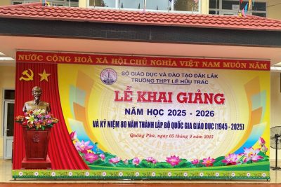 RỘN RÀNG NGÀY HỘI KHAI TRƯỜNG TẠI THPT LÊ HỮU TRÁC