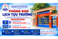 THÔNG BÁO LỊCH TỰU TRƯỜNG NĂM HỌC 2026-2027